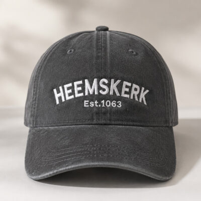 Heemskerk Since 1063 | Cap Vintage Black | Geborduurd