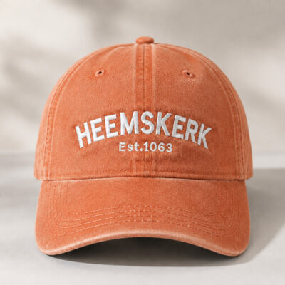 Heemskerk Since 1063 | Cap Vintage Orange | Geborduurd