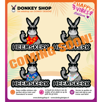Heemskerk stickervel Happy vibes